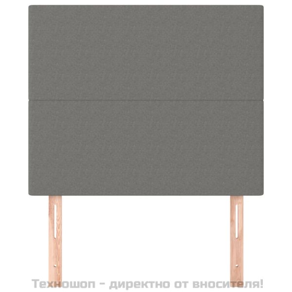 Табла за легло, тъмносива, 80x5x118/128 см, плат