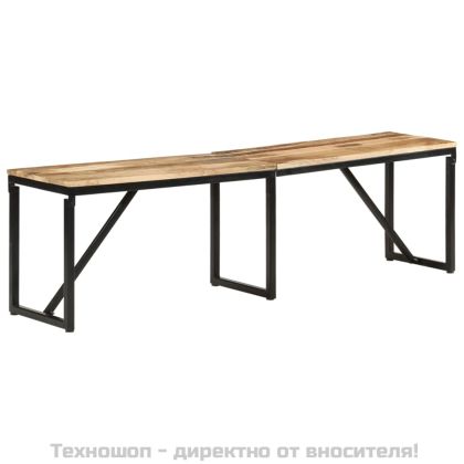 Пейка, 160x35x46 см, мангово дърво масив