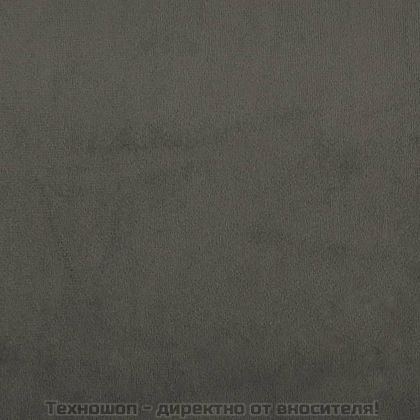 Пейка, тъмносива, 70x30x30 см, кадифе