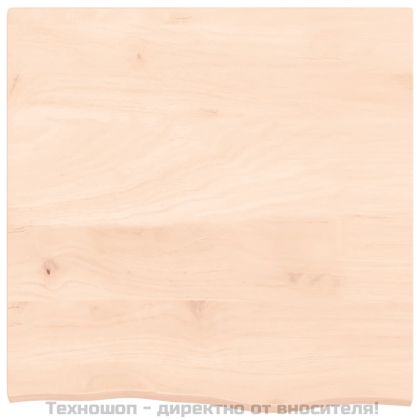 Стенен рафт 60x60x2 см необработен масивен дъб