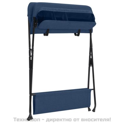 Маса за повиване, тъмносиня, желязо