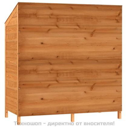 Градинска барака, кафява, 102x52x112 см, чамово дърво масив