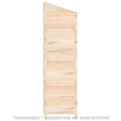 Градинска барака, 55x52x174,5 см, чамово дърво масив