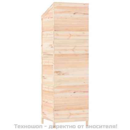 Градинска барака, 55x52x174,5 см, чамово дърво масив