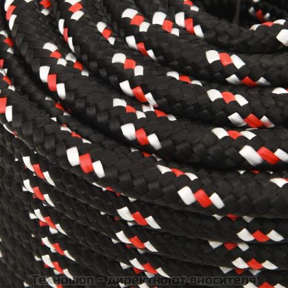 Въже за лодка черно 14 мм 100 м полипропилен