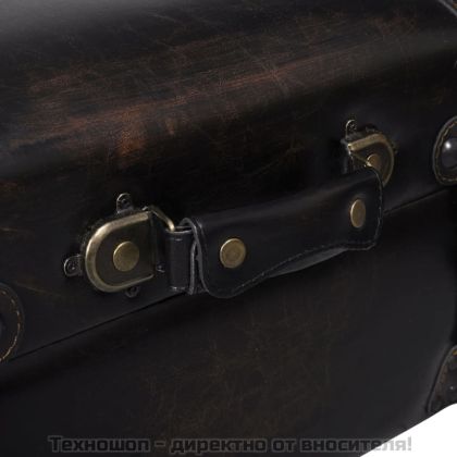 Пейка с пространство за съхранение на вещи, цвят кафяв