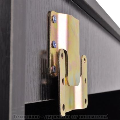 комплект секция от три части и мивка за баня, черен цвет