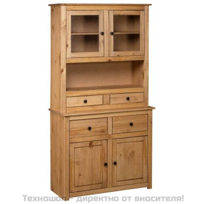 Бюфет, 93x40,5x180 см, бор масив, стил Панама