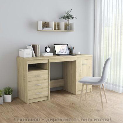 Бюро, дъб сонома, 140x50x76 см, инженерно дърво