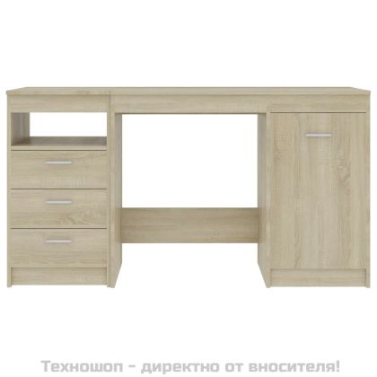 Бюро, дъб сонома, 140x50x76 см, инженерно дърво