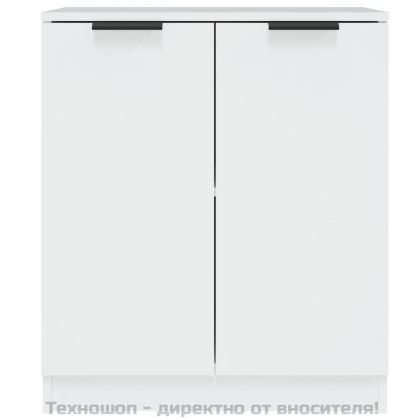 Сайдборди, 2 бр, бели, 60x30x70 см, инженерно дърво