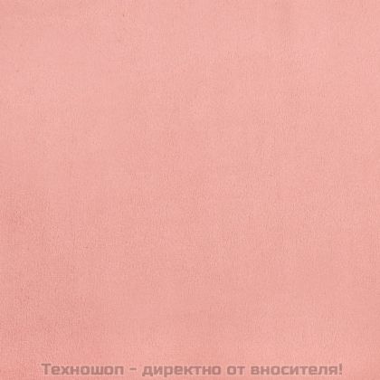 Табла за легло, розова, 200x5x118/128 см, кадифе