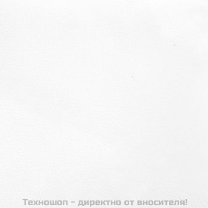 Табла за легло, бяла, 100x5x118/128 см, изкуствена кожа