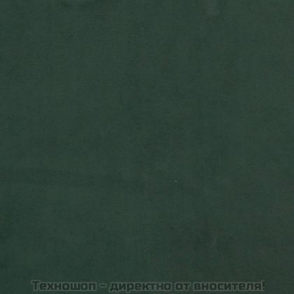 Рамка за легло с пружини, тъмнозелена, 160x200 см, кадифе