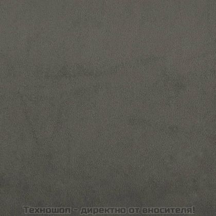 Рамка за легло без матрак, тъмносива, 120x200 см, кадифе