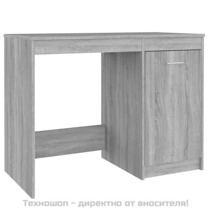 Бюро, сив сонома, 100x50x76 см, инженерно дърво