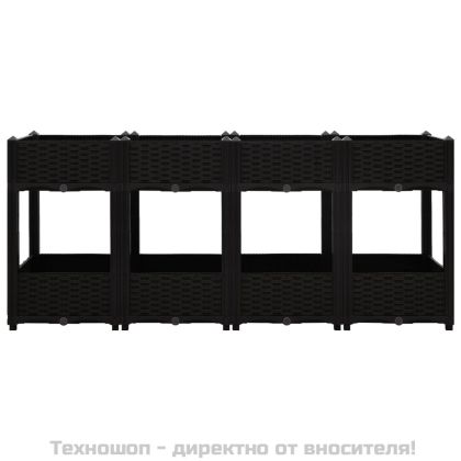 Повдигната леха, 160x40x71 см, полипропилен