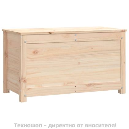 Кутия за съхранение, 80x40x45,5 см, борово дърво масив