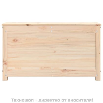 Кутия за съхранение, 80x40x45,5 см, борово дърво масив