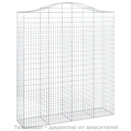 Габионни кошници арка 8 бр 200x50x220/240 см поцинковано желязо