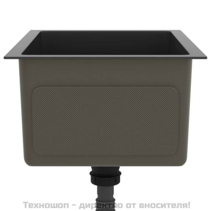 Ръчно изработена кухненска мивка, черна, неръждаема стомана