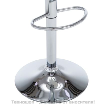 Бар табуретки, 2 бр, кремави, изкуствена кожа