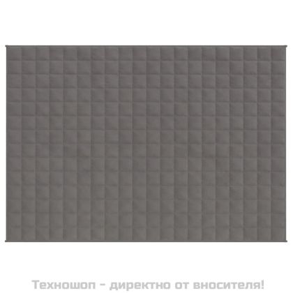 Утежнено одеяло сиво 152x203 см 11 кг плат