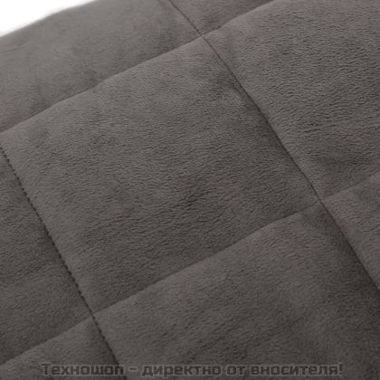 Утежнено одеяло сиво 152x203 см 11 кг плат