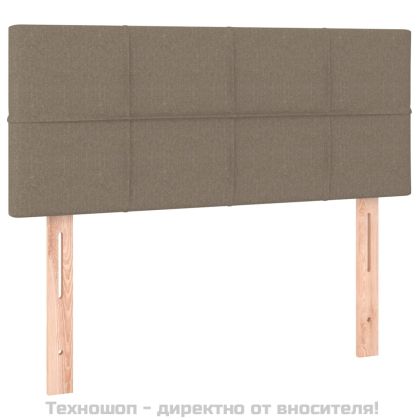 Горна табла за легло, таупе, 100x5x78/88 см, плат