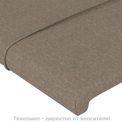 Горна табла за легло, таупе, 100x5x78/88 см, плат