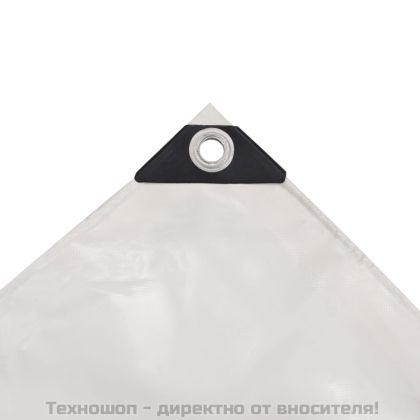 Брезентово платнище, 650 гр/м², 4x7 м, цвят бял