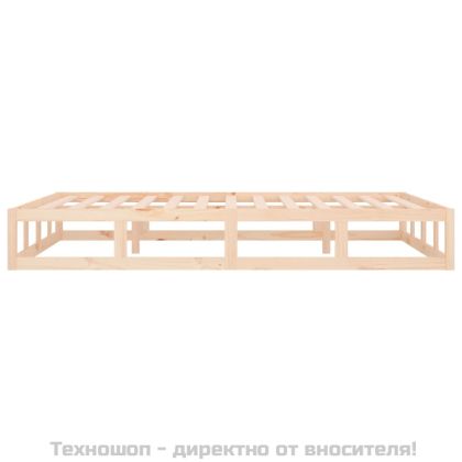 Рамка за легло, масивно дърво, 140x190 см