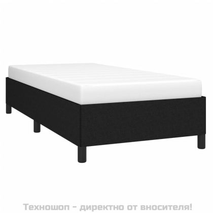 Рамка за легло без матрак, черна, 100x200 см, плат