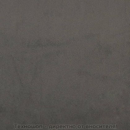 Табла за легло, тъмносива, 200x5x78/88 см, кадифе