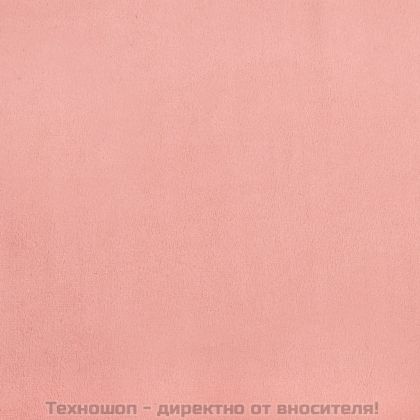 Рамка за легло, розова, 160x200 см, кадифе