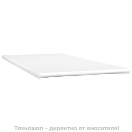 Боксспринг легло с матрак, тъмносиво, 100x200 см, плат