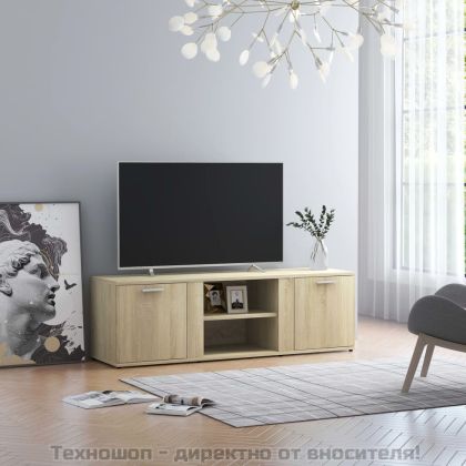 ТВ шкаф, дъб сонома, 120x34x37 см, инженерно дърво