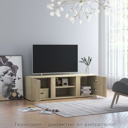 ТВ шкаф, дъб сонома, 120x34x37 см, инженерно дърво