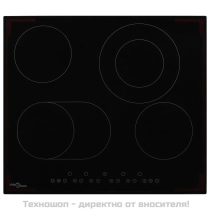 Керамичен плот с 4 котлона, сензорен контрол, 6600 W