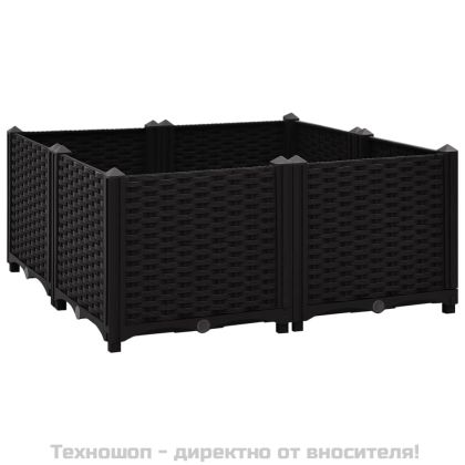 Повдигната леха, 80x80x38 см, полипропилен