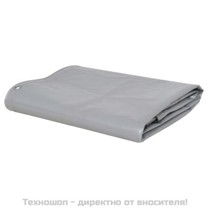Брезентово платнище, 650 г/м², 4x6 м, сиво