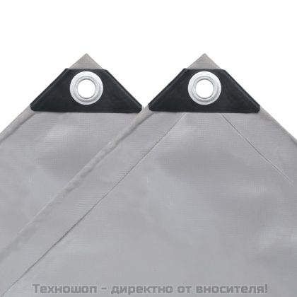 Брезентово платнище, 650 г/м², 4x6 м, сиво