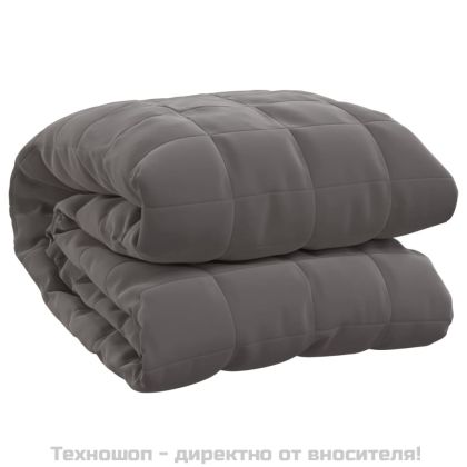 Утежнено одеяло сиво 150x200 см 11 кг плат