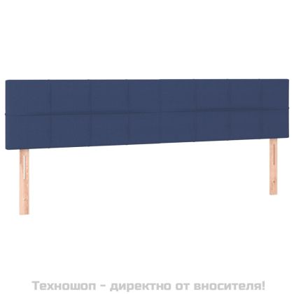 Табла за легло, синя, 160x5x78/88 см, плат