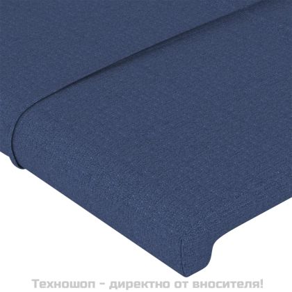 Табла за легло, синя, 160x5x78/88 см, плат