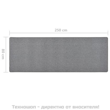 Пътека, тъмносива, 80x250 см