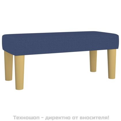 Боксспринг легло с матрак, синьо, 120x200 см, плат