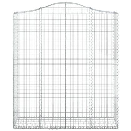 Габионни кошници арка 9 бр 200x50x220/240 см поцинковано желязо