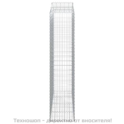 Габионни кошници арка 9 бр 200x50x220/240 см поцинковано желязо