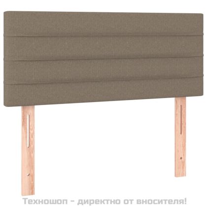 Горна табла за легло, таупе, 90x5x78/88 см, плат